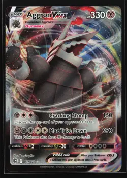 Aggron VMAX 097/172 SWSH09: Brilliant Stars Ultra Rare Pokemon Card - Image 1