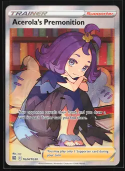 Acerola's Premonition TG24 SWSH09: Brilliant Stars Trainer Gallery Pokemon Card - Image 1