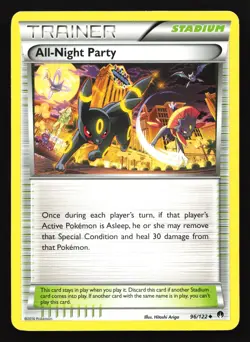 All-Night Party 96/122 XY - BREAKpoint Uncommon Pokemon Card - Image 1