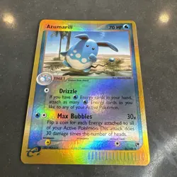 Pokemon TCG Azumarill EX Sandstorm 30/100 Reverse Holo Uncommon MP UD1 - Image 1