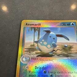 Pokemon TCG Azumarill EX Sandstorm 30/100 Reverse Holo Uncommon MP UD1 - Image 2