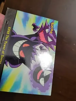 DMG! Pokemon Topps EP22 The Tower of Terror TV Animation NON Foil Blue Logo - Image 4