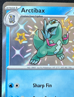 ARTIBAX 129/091 NM SHINY RARE PALDEAN FATES POKEMON 2024 - Image 4