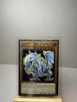 Yu-Gi-Oh! Blue-Eyes White Dragon RA04-EN108 1st Platinum Secret Rare Quarter Ce… - Image 1