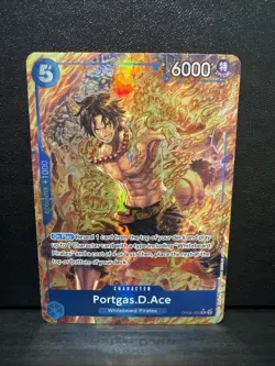 Portgas D Ace OP08-052 R Alternate Art Two Legends One Piece NM - Image 1