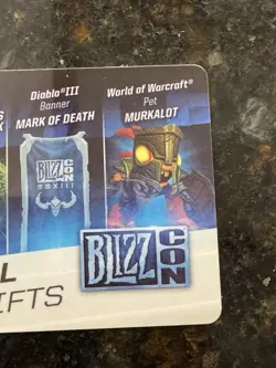 World of Warcraft BlizzCon 2013 Murkalot Murloc Pet King Arthur L00t Card UNUSED - Image 2