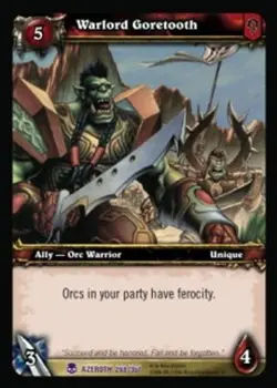 Warlord Goretooth - Heroes of Azeroth - World of Warcraft TCG - Image 1