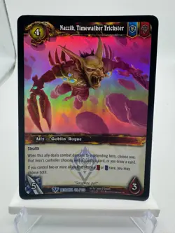 World of Warcraft TCG Foil Promo Betrayal Nazzik, Timewalker Trickster - Image 1