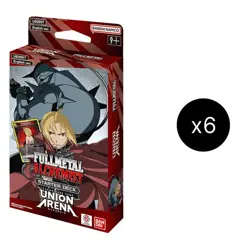 Union Arena Fullmetal Alchemist Sealed Display of 6 Starter Decks - Image 1