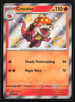 Crocalor 080 SV: Scarlet & Violet Black Star Promo Pokemon Card - Image 1
