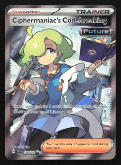 Ciphermaniac's Codebreaking 198/162 Temporal Forces Ultra Rare Pokemon Card - Image 1