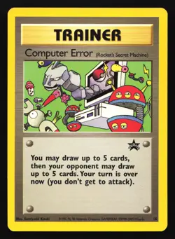 Computer Error (Rocket's Secret Machine) 16 WotC Black Star Promo Pokemon Card - Image 1