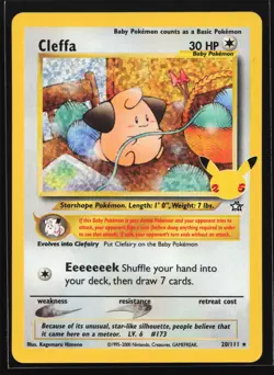 Cleffa 20/111 Celebrations: Classic Collection Pokemon Card - Image 1