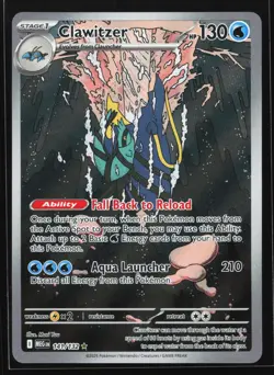 Clawitzer 141/132 ME01: Mega Evolution Illustration Rare Pokemon Card - Image 1