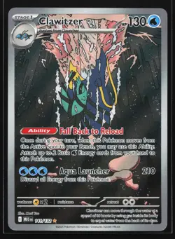 Clawitzer 141/132 ME01: Mega Evolution Illustration Rare Pokemon Card - Image 1