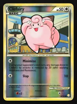 Clefairy 60/123 HeartGold SoulSilver Reverse Holo Pokemon Card - Image 1