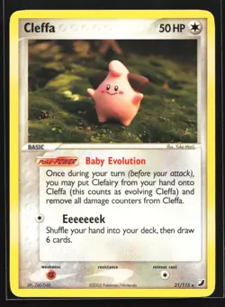 Cleffa 21/115 Unseen Forces Rare Pokemon Card - Image 1