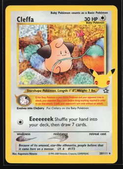 Cleffa 20/111 Celebrations: Classic Collection Pokemon Card - Image 1
