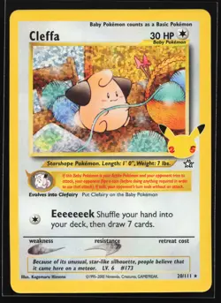 Cleffa 20/111 Celebrations: Classic Collection Pokemon Card - Image 1
