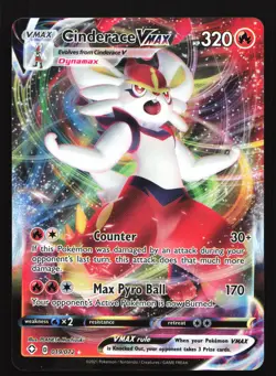 Cinderace VMAX 019/072 Shining Fates Ultra Rare Pokemon Card - Image 1