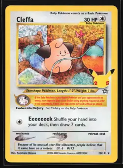 Cleffa 20/111 Celebrations: Classic Collection Pokemon Card - Image 1