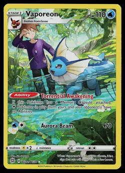 Pokemon Card - Vaporeon Brilliant Stars TG02/TG30 Ultra Rare - Image 1