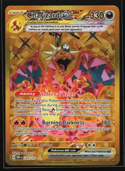 Charizard ex 228/197 SV03: Obsidian Flames Gold Hyper Rare Pokemon Card - Image 1
