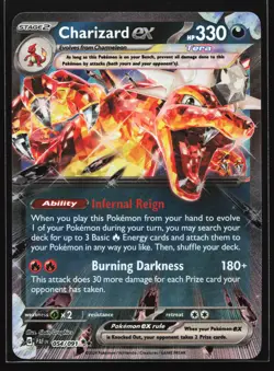 Charizard ex 054/091 SV: Paldean Fates Double Rare Pokemon Card - Image 1