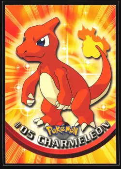 Charmeleon 5 Topps Series 1 TV Animation Blue Logo Pokemon Card - Image 1