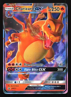 Charizard GX SM211 Sun & Moon Black Star Promo Pokemon Card - Image 1
