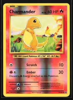 Charmander 9/108 XY - Evolutions Reverse Holo Pokemon Card - Image 1