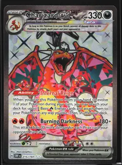 Charizard ex 215/197 SV03: Obsidian Flames Ultra Rare Pokemon Card - Image 1