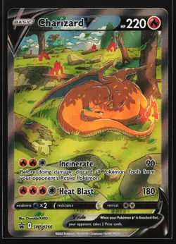 Charizard V SWSH260 Sword & Shield Black Star Promo Pokemon Card - Image 1