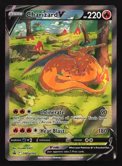 Charizard V SWSH260 Sword & Shield Black Star Promo Pokemon Card - Image 1