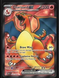 Charizard ex 183/165 SV: MEW EN-151 Ultra Rare Pokemon Card - Image 1