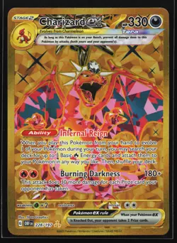 Charizard ex 228/197 SV03: Obsidian Flames Gold Hyper Rare Pokemon Card - Image 1