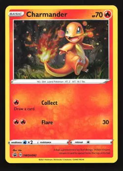 Charmander SWSH092 Sword & Shield Black Star Promo Pokemon Card - Image 1