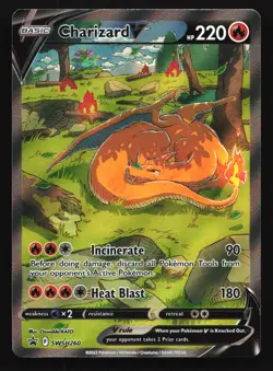 Charizard V SWSH260 SWSH: Sword & Shield Black Star Promo Pokemon Card - Image 1