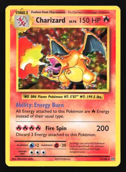 Charizard 11/108 XY - Evolutions Holo Rare Pokemon Card - Image 1