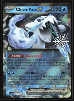 Chien-Pao ex (Holiday Calendar) 061/193 Snowflake Stamp Promo Pokemon Card - Image 1
