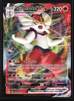 Cinderace VMAX 019/072 Shining Fates Ultra Rare Pokemon Card - Image 1