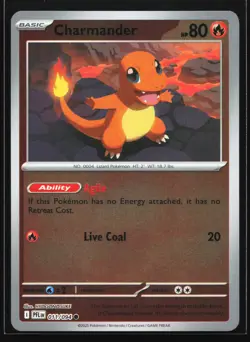 Charmander 011/094 ME02: Phantasmal Flames Reverse Holo Pokemon Card - Image 1
