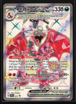 Charizard ex 074 SV: Scarlet & Violet Black Star Promo Pokemon Card - Image 1