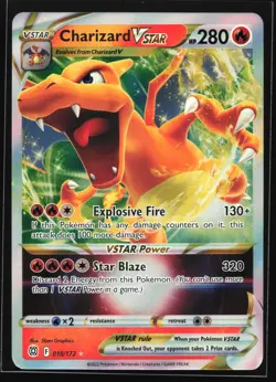 Charizard VSTAR 018/172 SWSH09: Brilliant Stars Ultra Rare Pokemon Card - Image 1