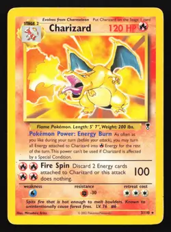 Charizard 3/110 Legendary Collection Lava Deck Non-Holo Rare Pokemon Card - Image 1