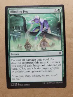MTG Magic the Gathering Blinding Fog (177/317) Ixalan LP/NM Green BULK DISCOUNT - Image 1