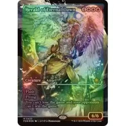 Foil Herald Of Eternal Dawn (showcase) M/NM Magic: The Gathering MTG Foundations - Image 1