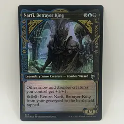 Magic MTG Kaldheim Showcase Foil Narfi, Betrayer King U329 NM/NP - Image 1