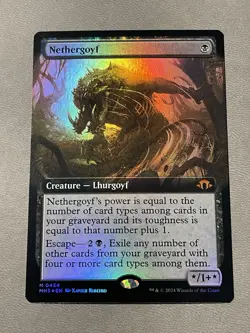 Nethergoyf (Extended Art) MTG Modern Horizons 3 Foil NM - Image 1