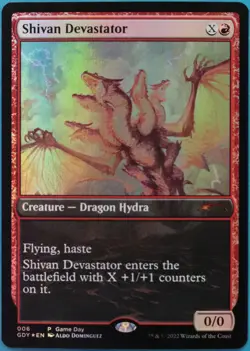 Shivan Devastator (Game Day Promo) FOIL NM MTG MAGIC CARD (513675) ABUGames - Image 1